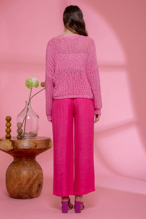 Delightful Day Sheer Knit Sweater