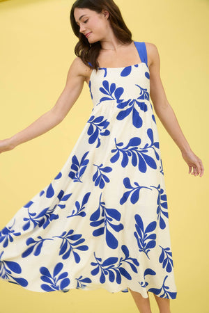 Isle Vacation Tie Back Midi Dress