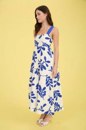 Isle Vacation Tie Back Midi Dress