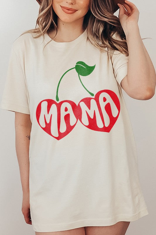 Mama Cherry Retro Oversized T Shirt