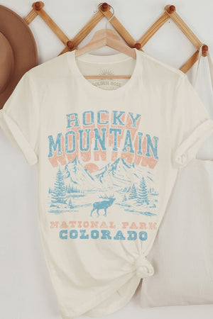 Rocky Mountain Retro Oversized T Shirt