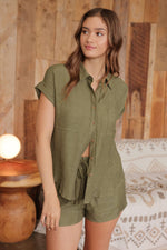 Joshua Tree Crinkle Button Down Shirt