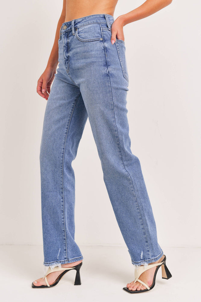 Lunch Date High Rise Straight Leg Jeans