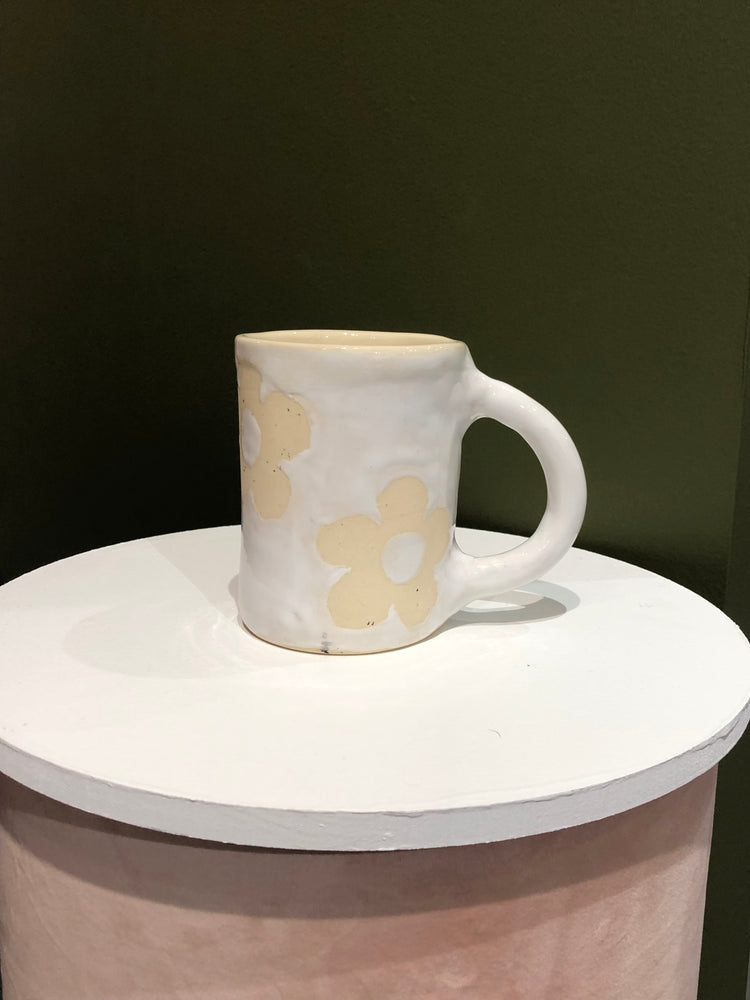 
                
                    Load image into Gallery viewer, Good Vibes Handmade Flower Mug
                
            