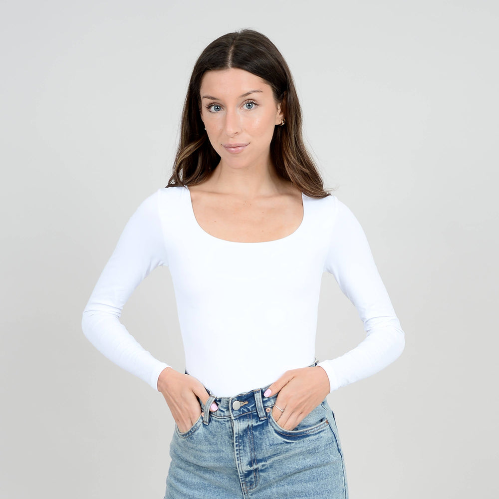 Mariana U Neck Long Sleeve Bodysuit