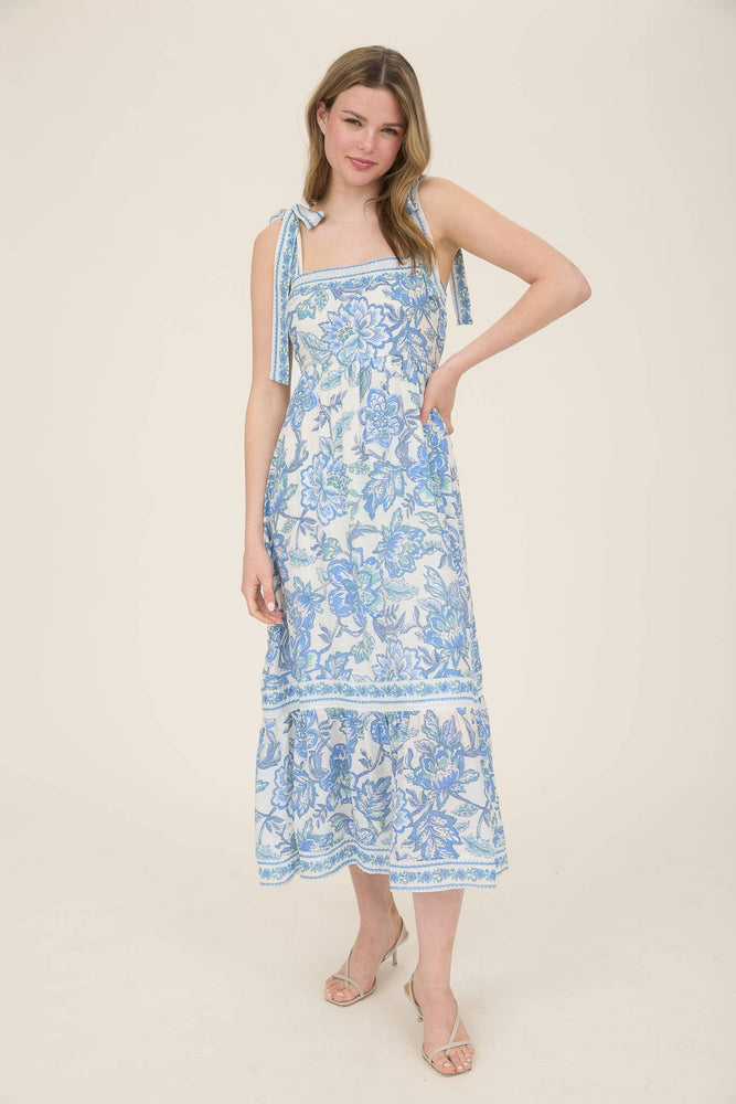 Southern Charm Floral Midi Dress