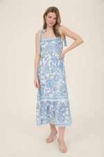 Southern Charm Floral Midi Dress
