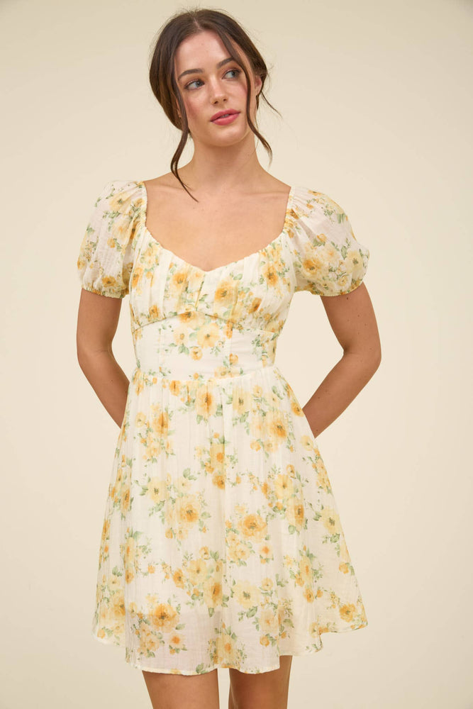 Butter Florals Mini Dress