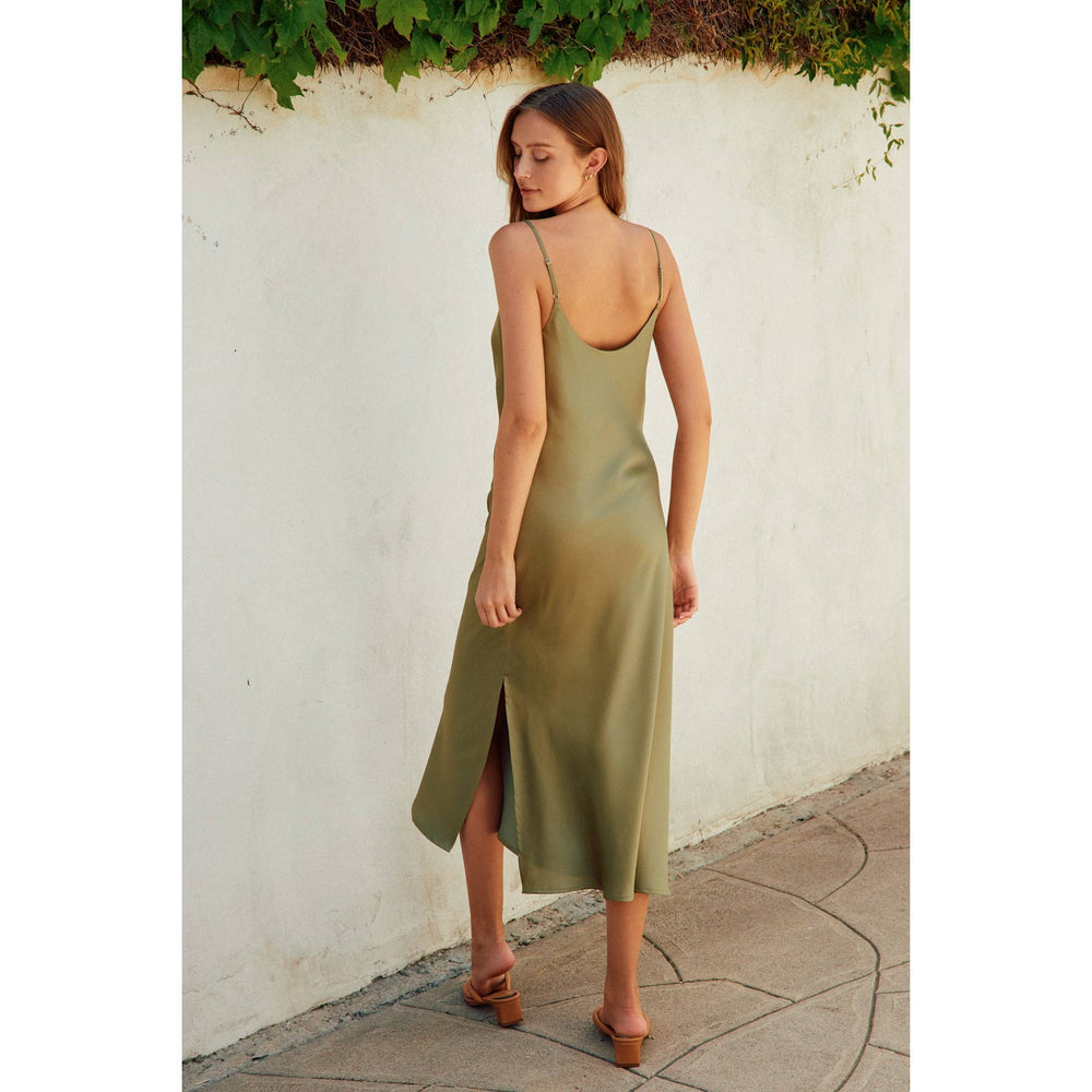 Going Out Cowl Neck Slip Dress