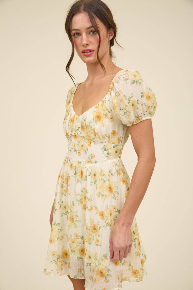 Butter Florals Mini Dress