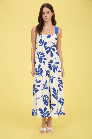 Isle Vacation Tie Back Midi Dress