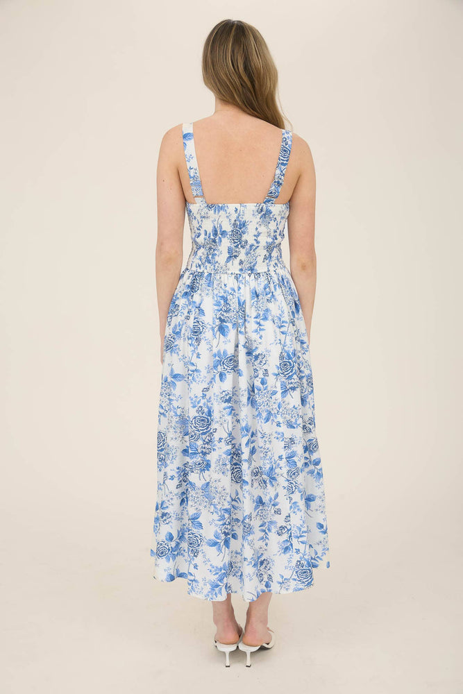 Italian Countryside Corset Midi Dress