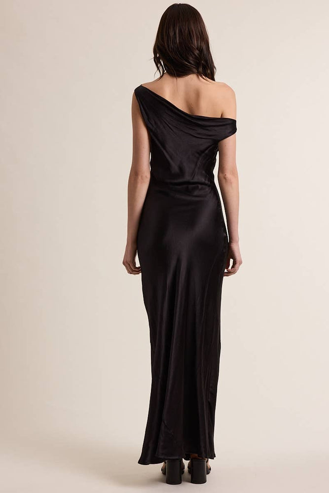 Holiday Cheer One Shoulder Maxi Dress