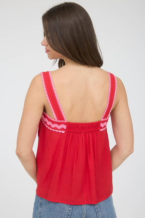 Strawberry Patch Ric Rac Top