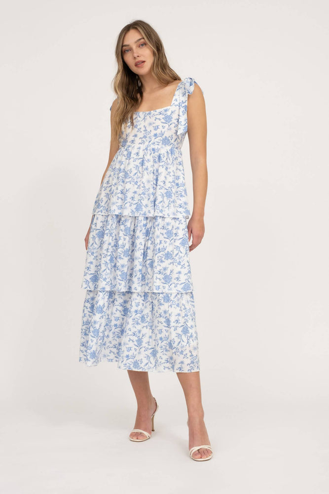 Garden In The Hamptons Midi Dress