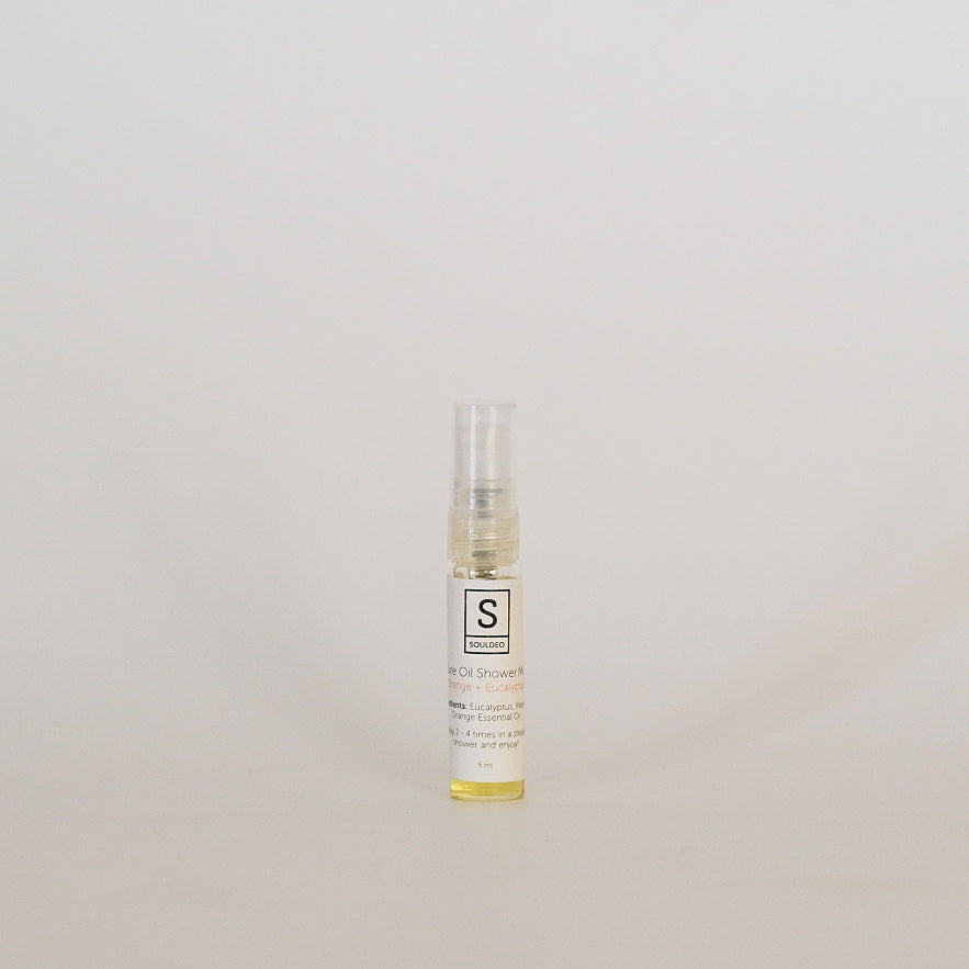 
                
                    Load image into Gallery viewer, SoulDeo Naturals - Orange + Eucalyptus Pure Oil Shower Mist
                
            