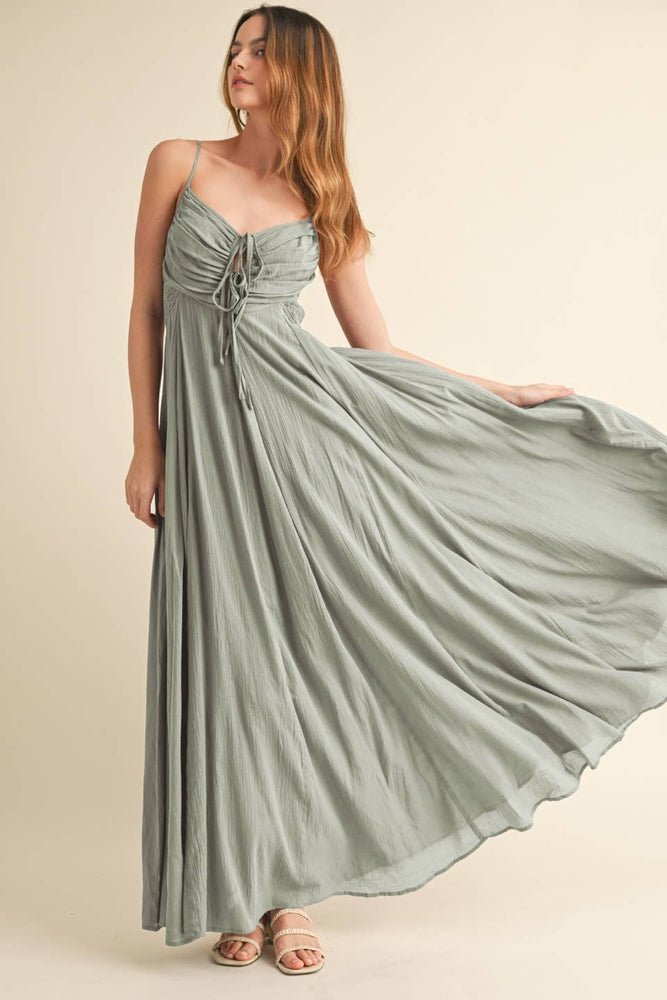 Softly Sage Maxi Dress