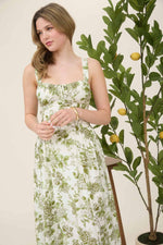 Italian Countryside Corset Midi Dress