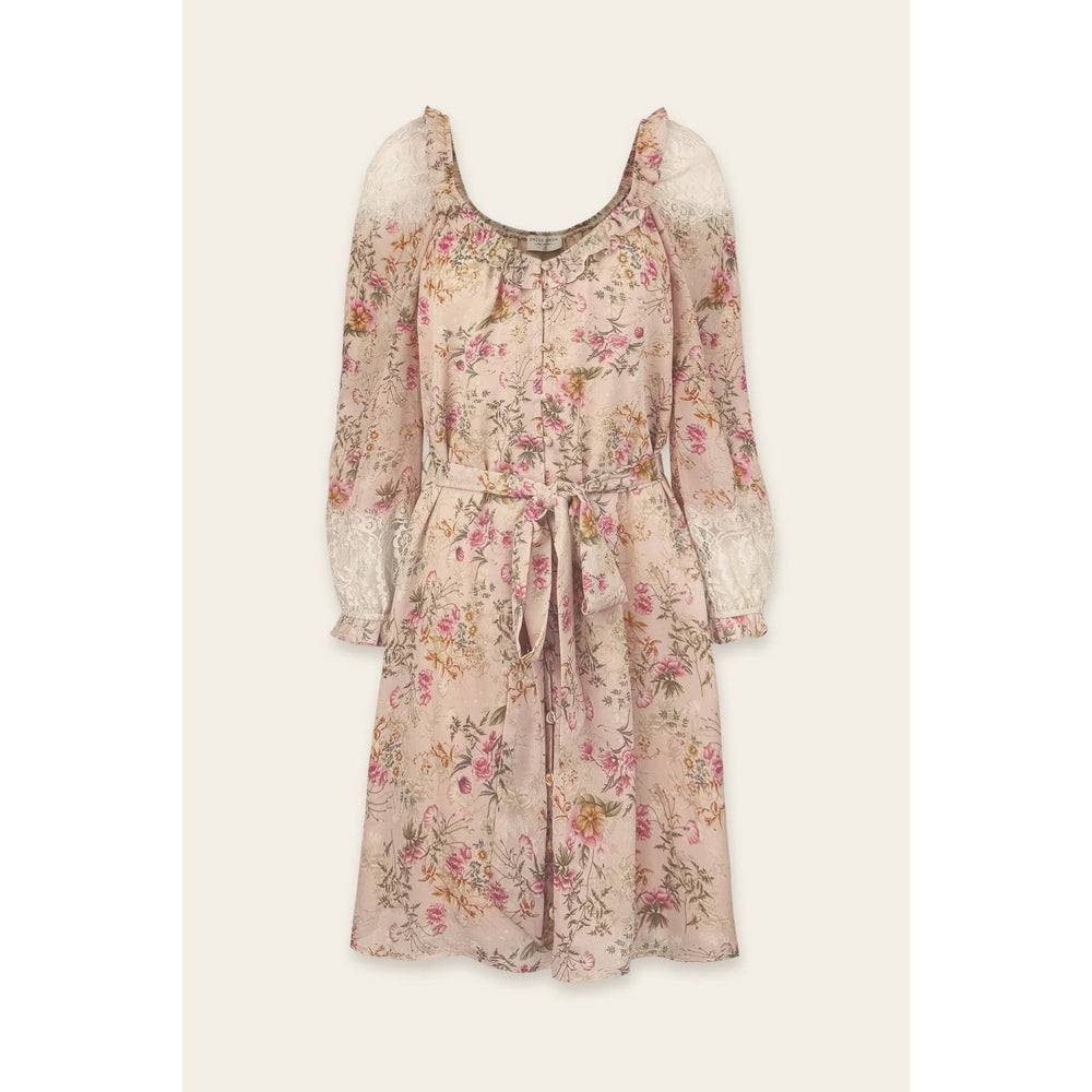 Tea and Lace Long Sleeve Mini Dress