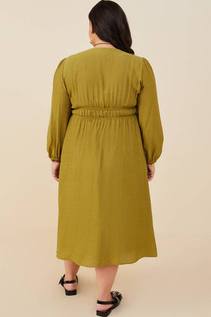 Forest Fairy Long Sleeve Midi Dress