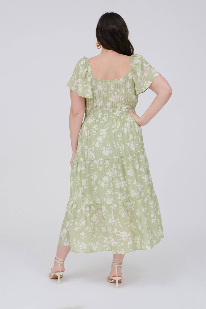 Plus Gather Love Midi Dress