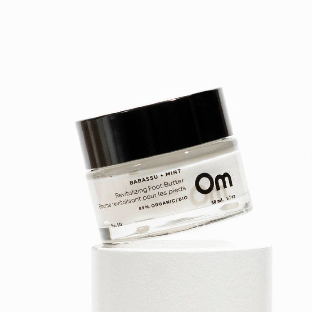 Om Organics Skincare - Babassu + Mint Revitalizing Foot Butter