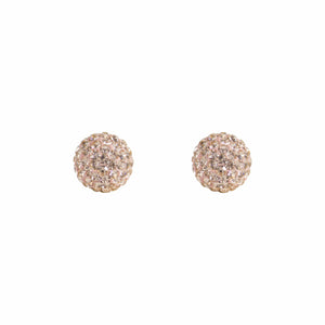 
                
                    Load image into Gallery viewer, Park and Buzz radiance stud. Sparkle ball earrings. Hillberg and Berk. Canadian Brand. Glitter ball earrings. Rose Gold earrings jewelry jewellery
                
            