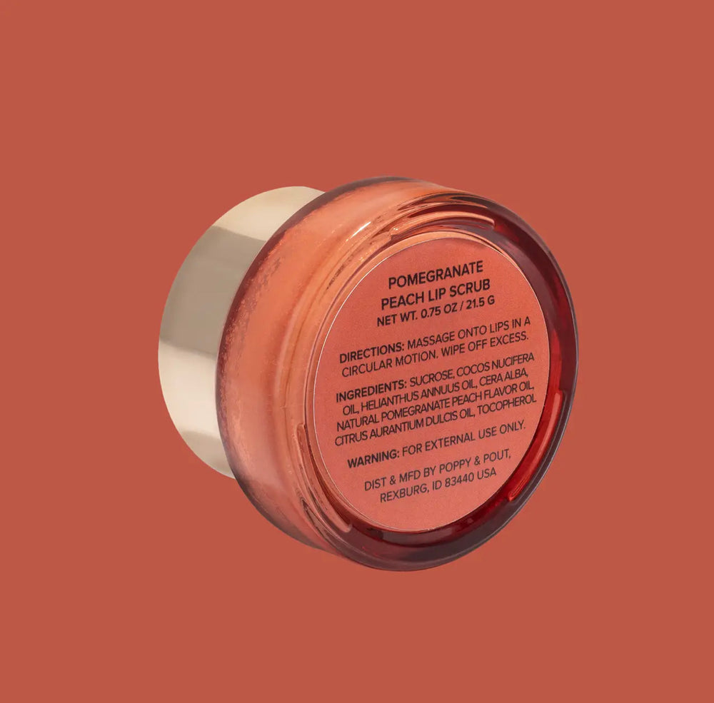 
                
                    Load image into Gallery viewer, Pomegranate Peach Lip Scrub
                
            