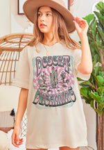 Desert Dreaming Retro Oversized T Shirt